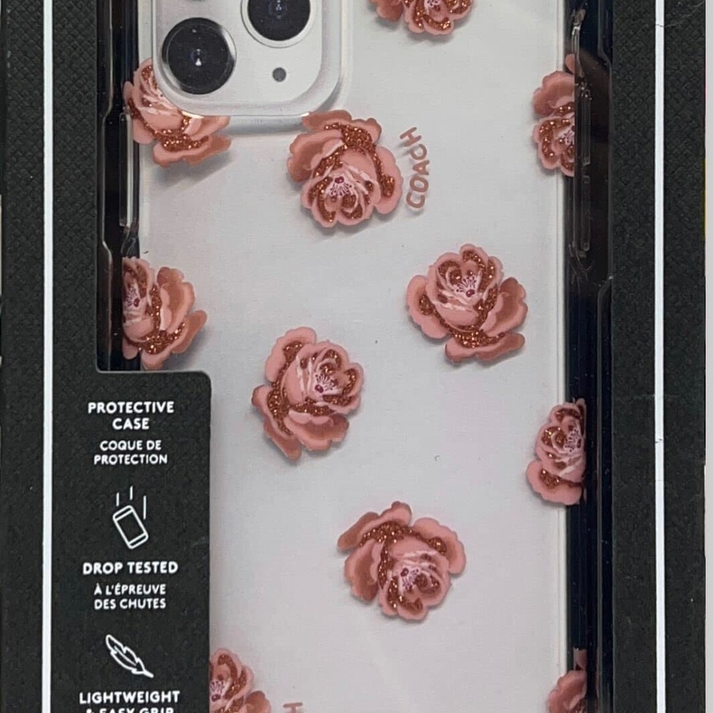 Coach Pink Rose iPhone Case
